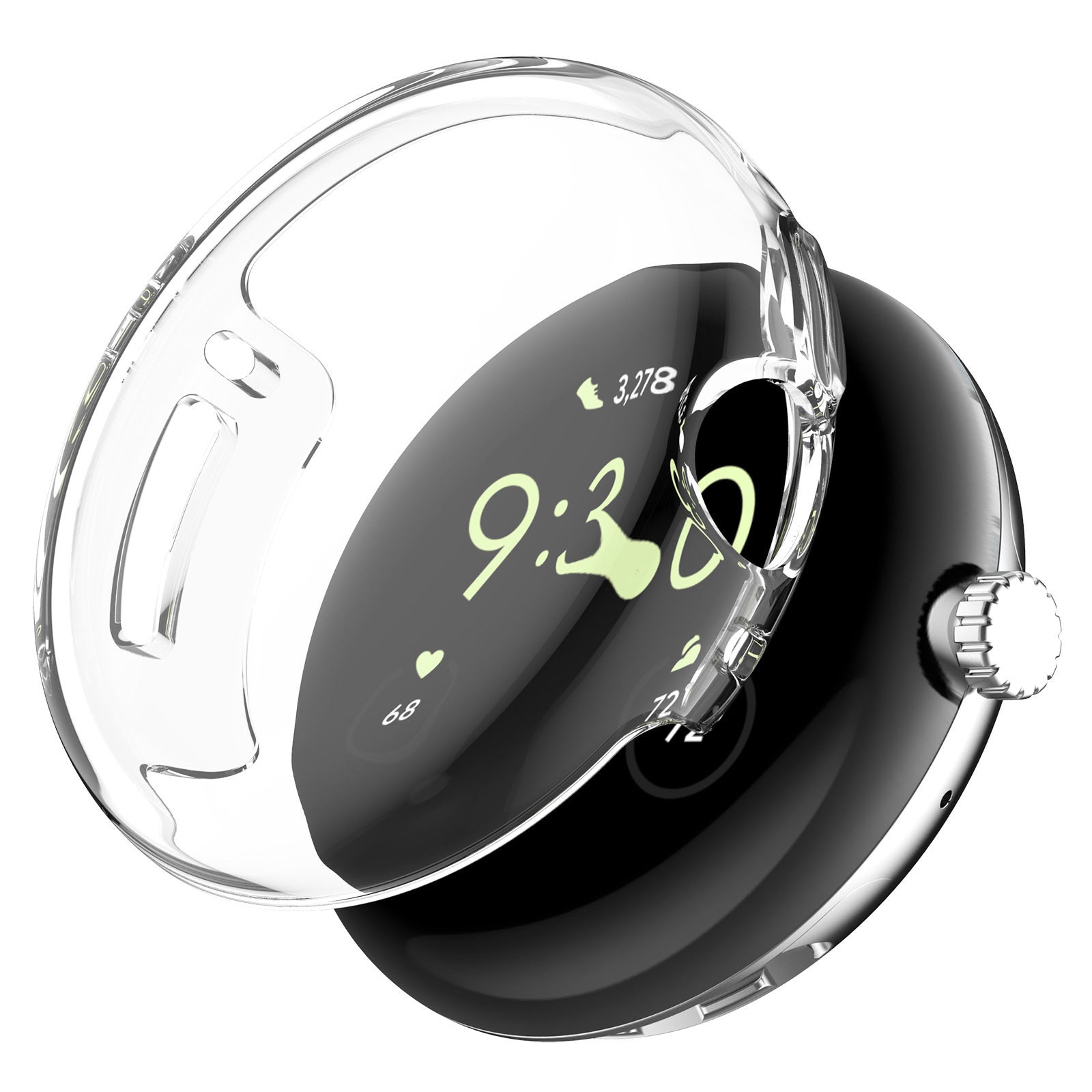 Funda TPU Google Pixel Watch 4 - 45mm (transparente)