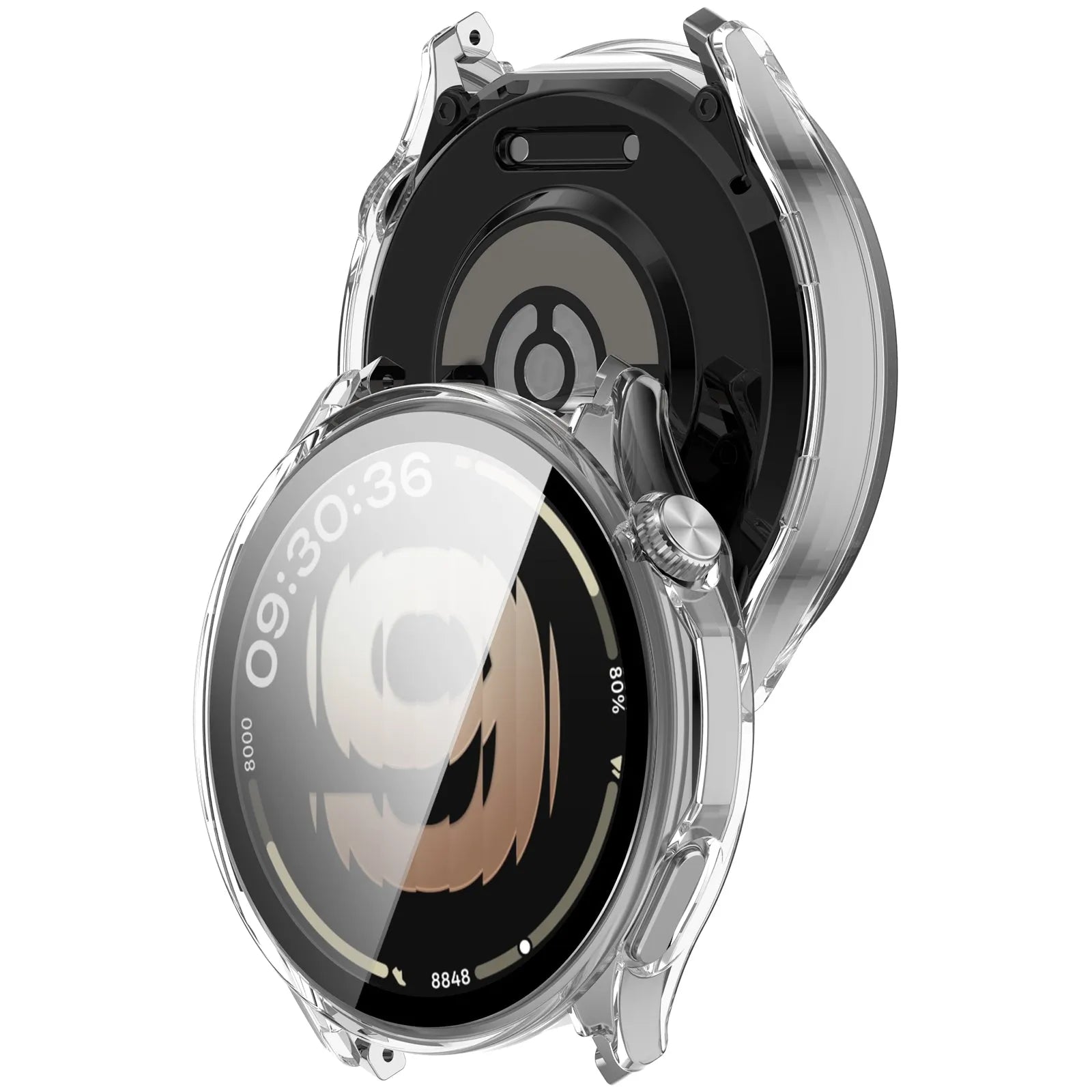 Oppo Watch S Protector de pantalla de vidrio templado (transparente)