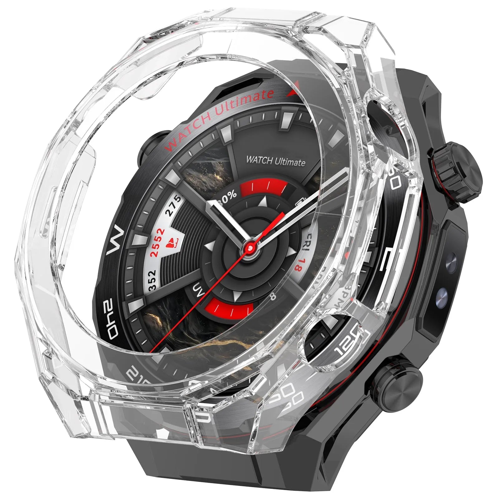 Funda PC con cristal Huawei Watch Ultimate 2 (transparente)