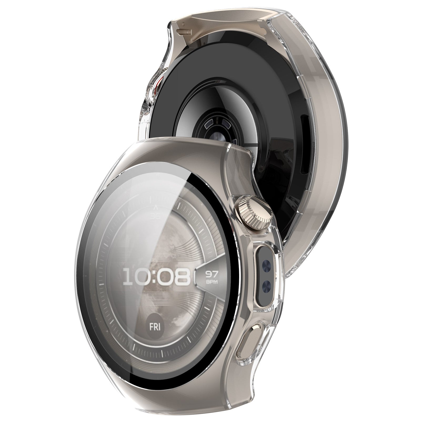 Huawei Watch 5 - 42mm Hard Case with Glass (Transparent)
