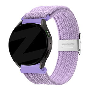 Bandz Correa nylon trenzada Garmin Venu (morado claro)