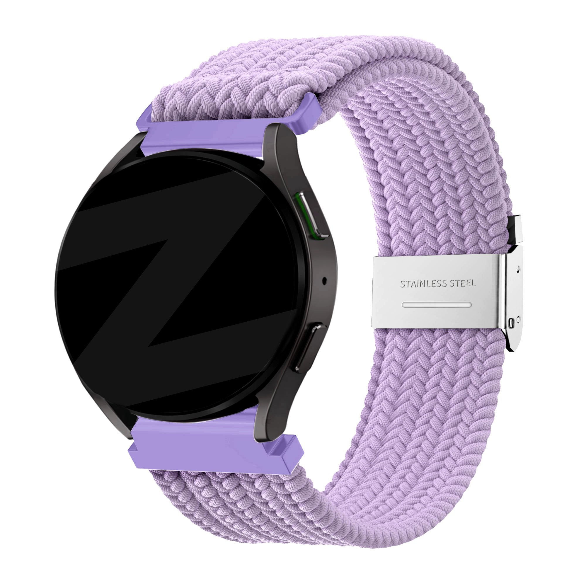 Bandz Correa nylon trenzada Garmin Forerunner 55 (morado claro)