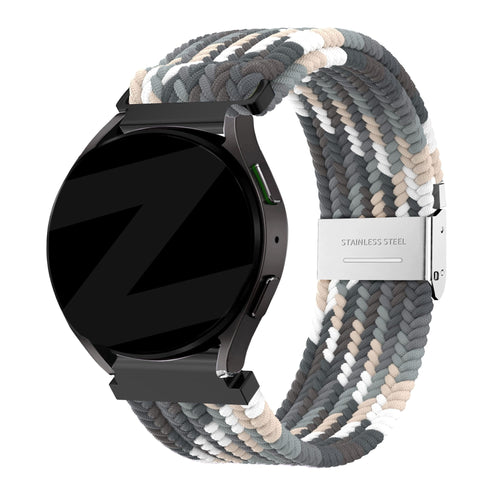 Woven Nylon Strap, on a watch, 3/4 front view