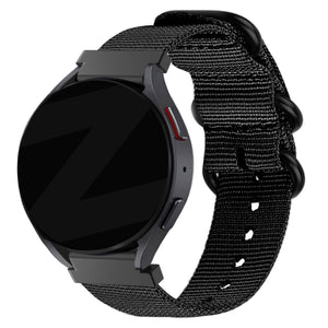 Bandz Huawei Watch GT 5 Pro - 46mm Nylon Strap with Buckle (Black)
