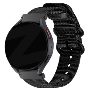 Bandz Realme Watch 3 (Pro) Buckled Nylon Strap (Black)