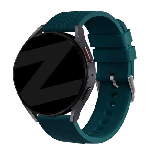Bandz Correa silicona 'Deluxe' Huawei Watch 5 - 46mm (verde oscuro)