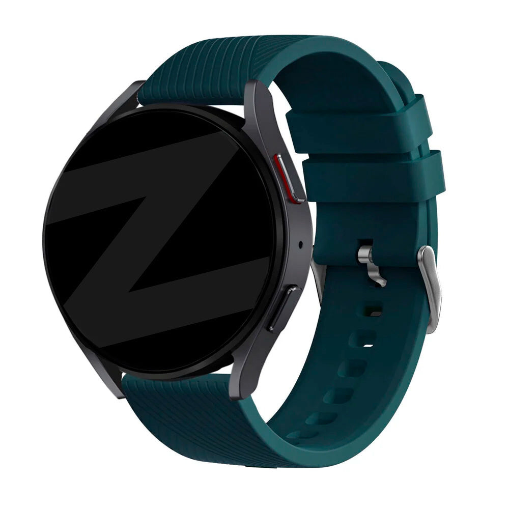 Bandz Correa silicona 'Deluxe' Huawei Watch 5 - 46mm (verde oscuro)
