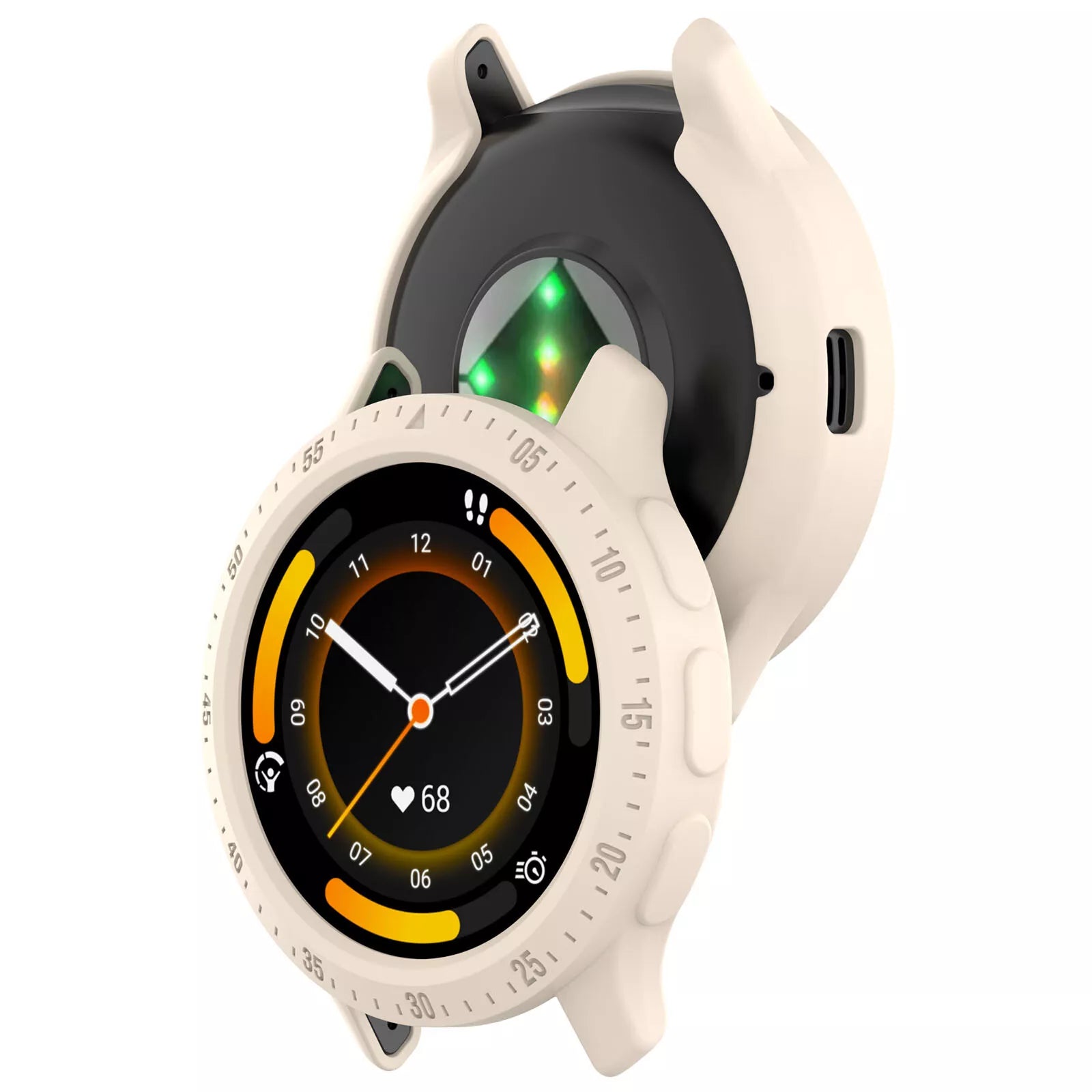 Funda TPU robusta Garmin Venu 3s (blanco estrella)
