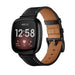Correa cuero Fitbit Versa 4 (negro)