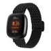 Correa nylon tejido Fitbit Versa 3 (negro)