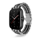 Correa de acero con establones Amazfit GTS 3 (plata/negro)