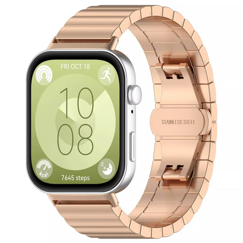 Correa métalica Huawei Watch Fit 5 (oro rosado)
