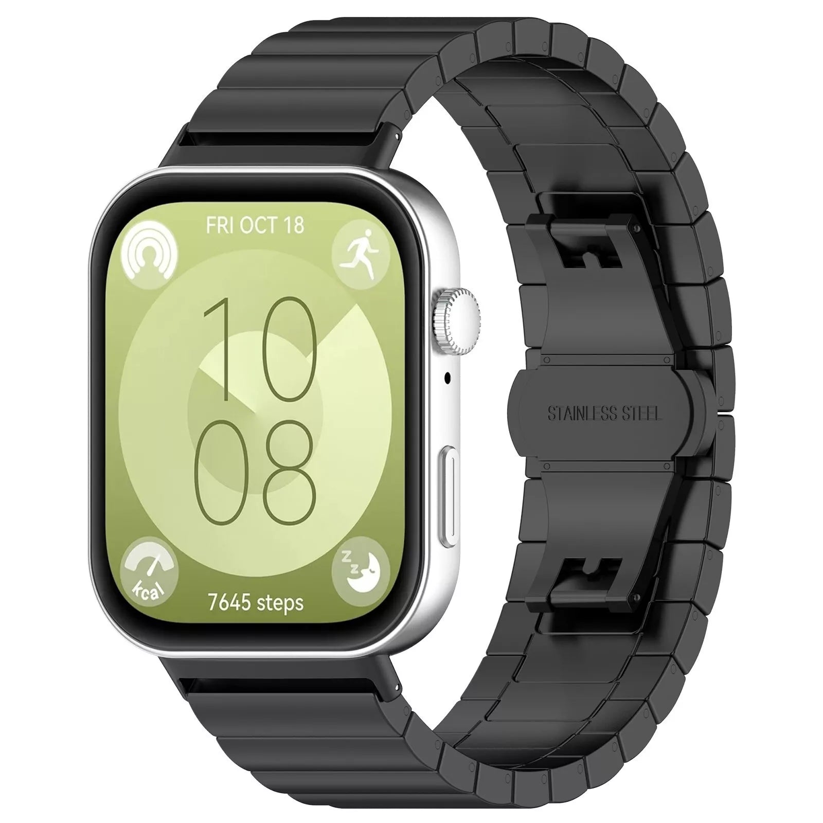 Correa acero de lujo Huawei Watch Fit 4 (negro)