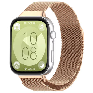 Correa milanesa Huawei Watch Fit 4 (rosa dorado)