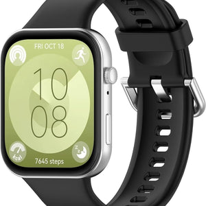 Correa silicona Huawei Watch Fit 4 (negro)