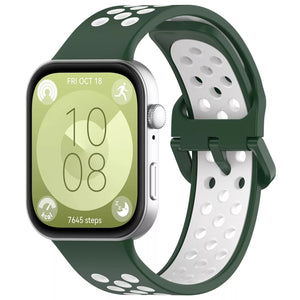 Huawei Watch Fit 5 Pro Sport Strap (Green/White)
