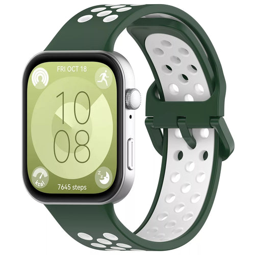 Huawei Watch Fit 5 Pro Sport Strap (Green/White)
