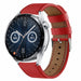 Correa cuero Huawei Watch GT 3 46mm (rojo)