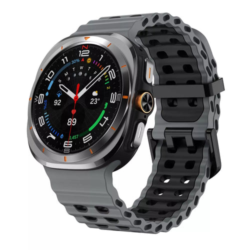 Correa de silicona wave Samsung Galaxy Watch Ultra (gris/negra)