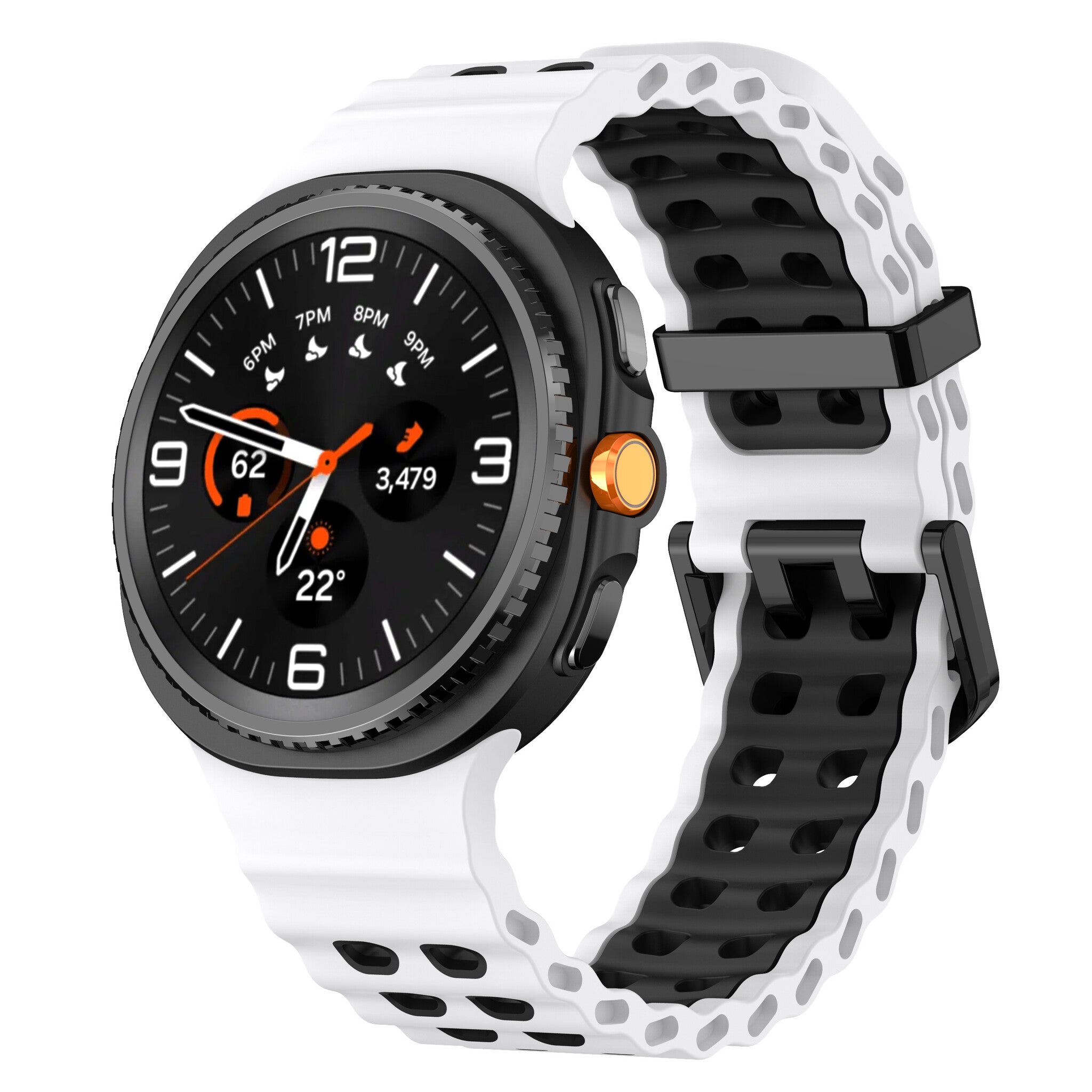 Correa Ocean Samsung Galaxy Watch 9 - 44mm (blanco/negro)