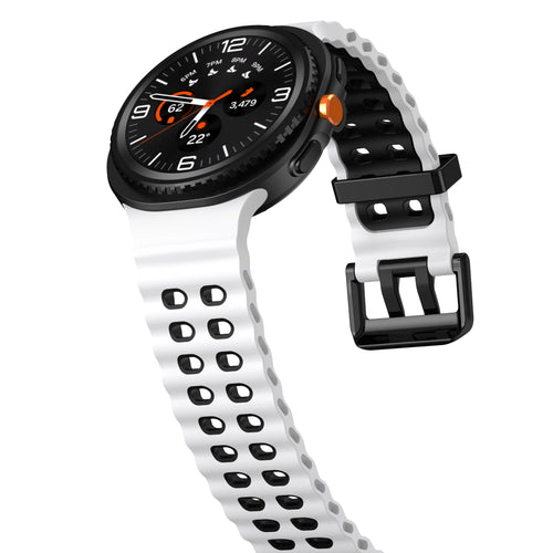 Samsung Galaxy Watch 8 - 40mm Ocean Strap (White/Black)