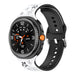 Samsung Galaxy Watch 9 - 44mm Flower Silicone Strap (Black/White)