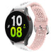Samsung Galaxy Watch 5 - 44 mm Silicona Correa estampada (blanco/rosa)