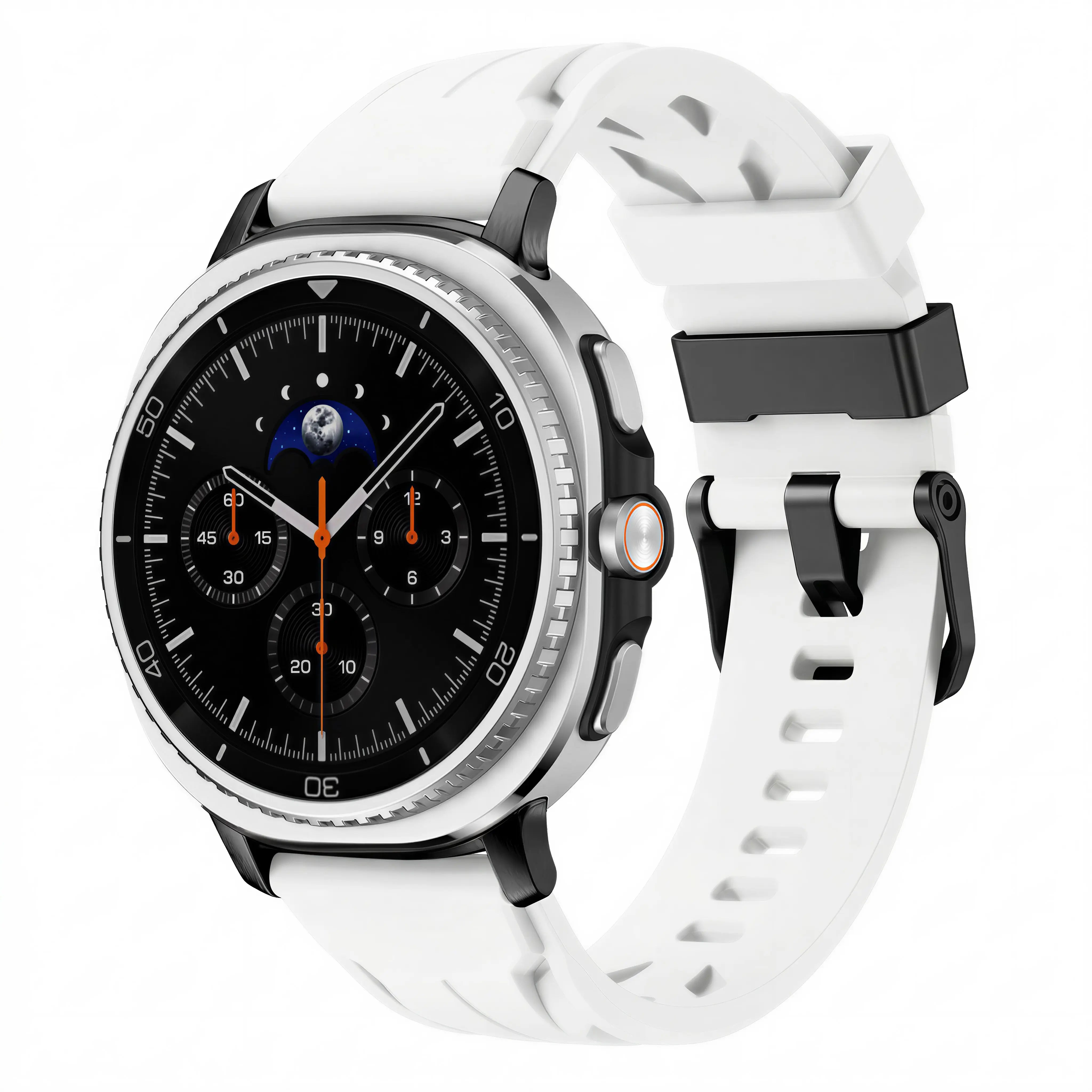 Correa silicona race Samsung Galaxy Watch 9 - 40mm (blanco)