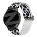 Bandz Correa nylon elástica Amazfit Cheetah 2 Pro (leopardo blanco)
