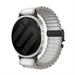 Samsung Galaxy Watch 9 - 40mm Outdoor Nylon Strap with P-Buckle (White with Black)