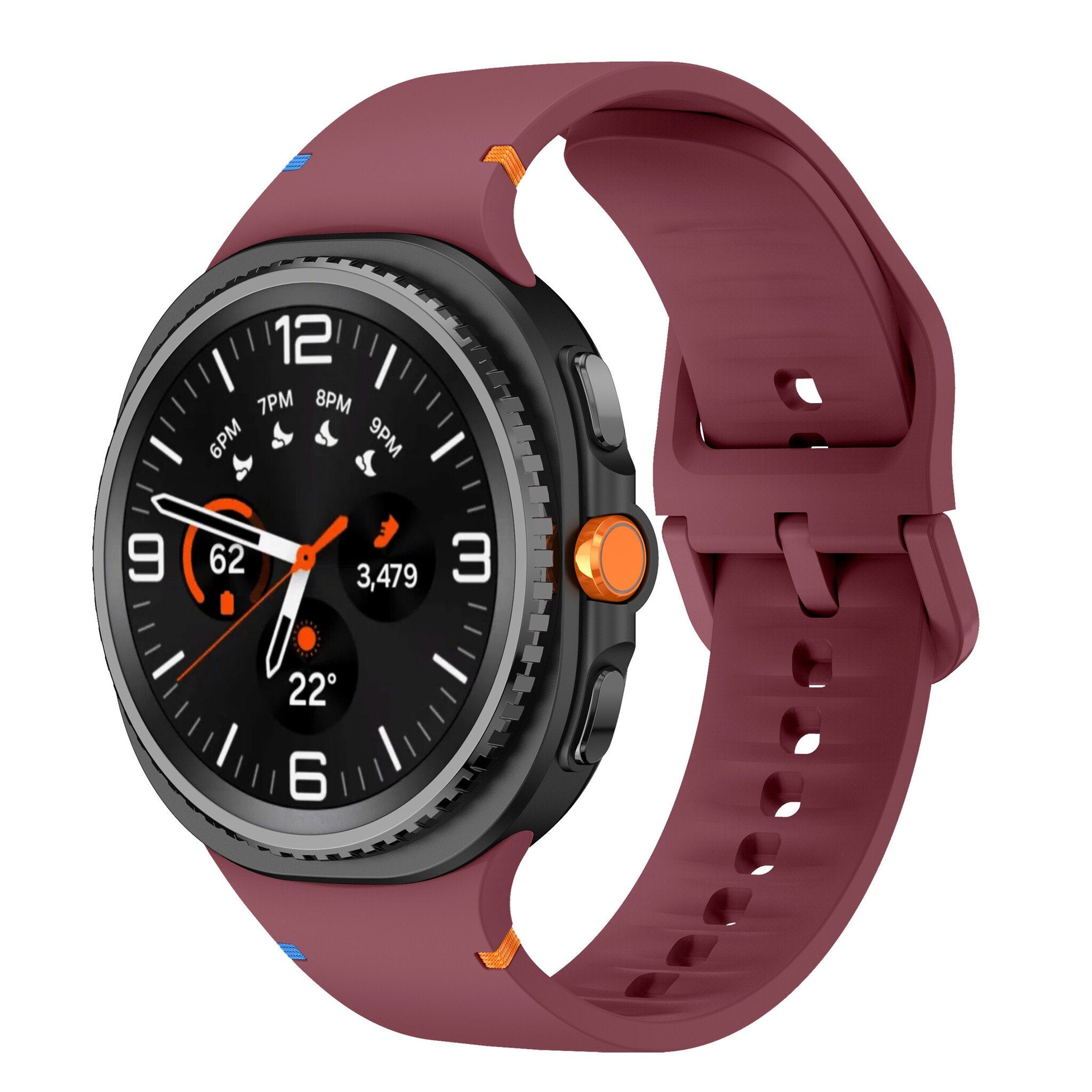 Correa silicona clásico Samsung Galaxy Watch 9 - 40mm (rojo vino)