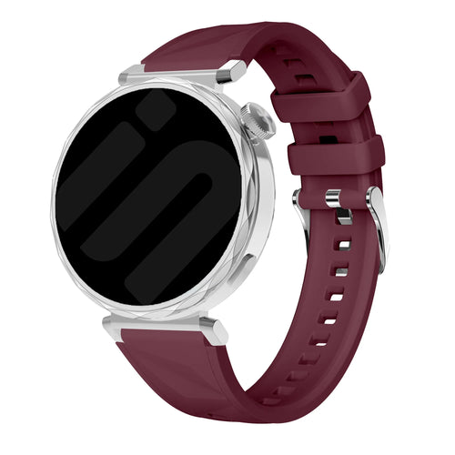 Correa silicona Premium Oppo Watch X2 Mini (rojo vino)