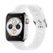 Correa silicona estampado Apple Watch (blanco)
