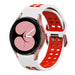 Correa cuadrada deportiva Samsung Galaxy Watch 4 44mm (blanco/rojo)