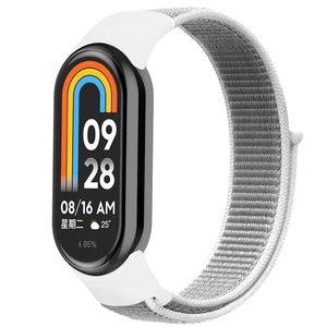 Nylon Strap, seashell, on a watch, 3/4 front view