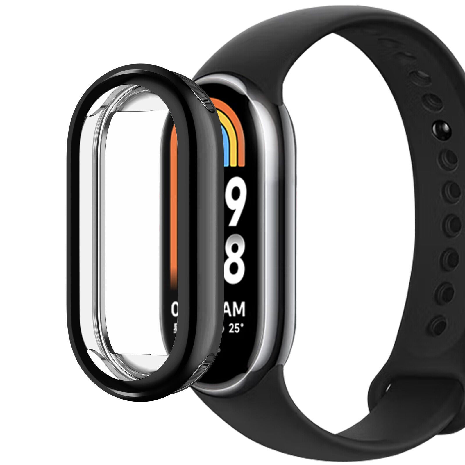 Funda de TPU Xiaomi Smart Band 9 (negra)