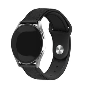 Suunto Race 2 Leather Hybrid Strap (Black)