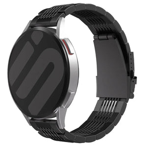 Correa eslabones acero de lujo Amazfit Cheetah (Pro) (negro)