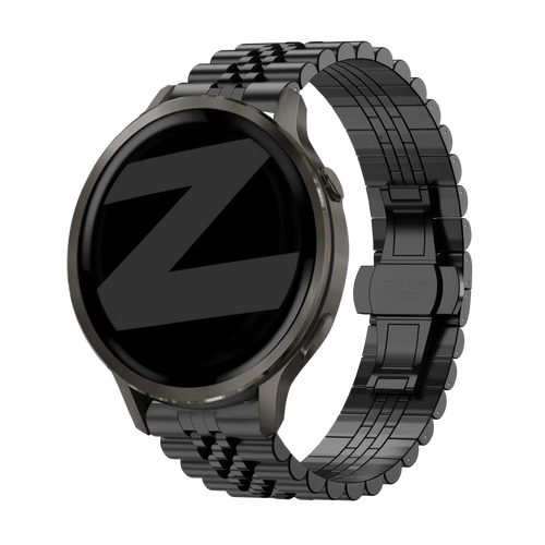 Bandz Garmin Vivoactive 3 Steel Strap 'Jubilee' (Black)