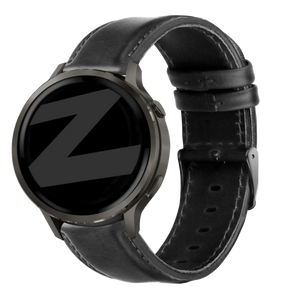 Bandz Correa cuero 'Classic' Garmin Vivomove Luxe (negro)