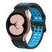 Samsung Galaxy Watch 4 44mm Squared Sport Strap (Black/Light Blue)