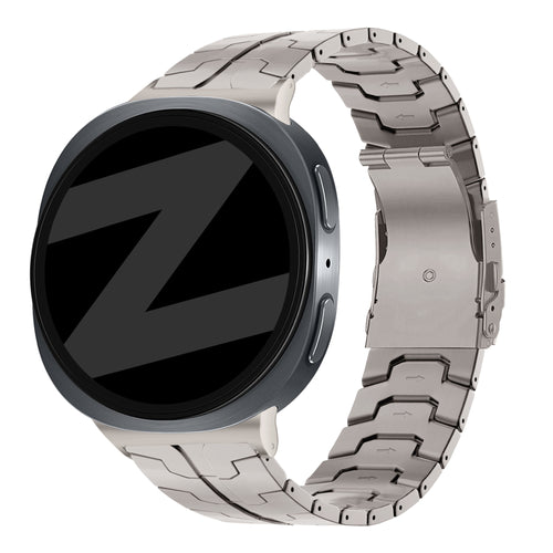 Bandz Samsung Galaxy Watch 8 - 40mm Titanium Strap 'Iron' (Titanium)
