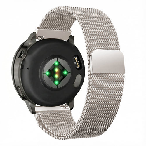 Bandz Correa milanesa Loop Garmin Vivoactive 6 (blanco estrella)