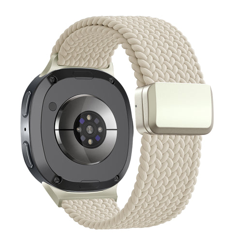Bandz Samsung Galaxy Watch 8 Classic Magnetic Braided Strap (Starlight)