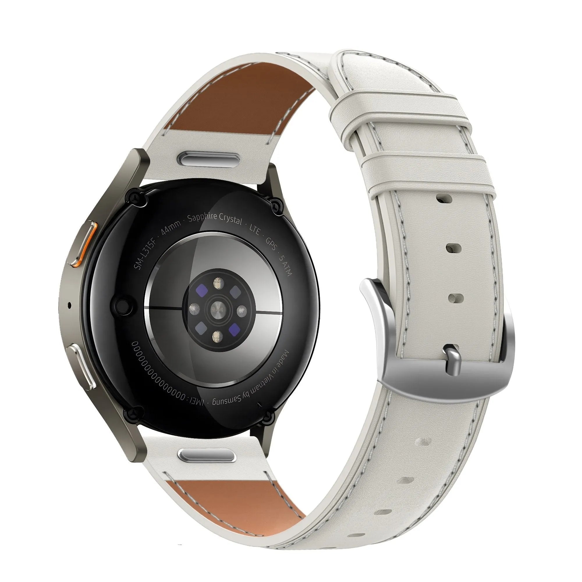 Bandz Correa cuero 'Easy Fit' Oppo Watch X2 Mini (blanco)