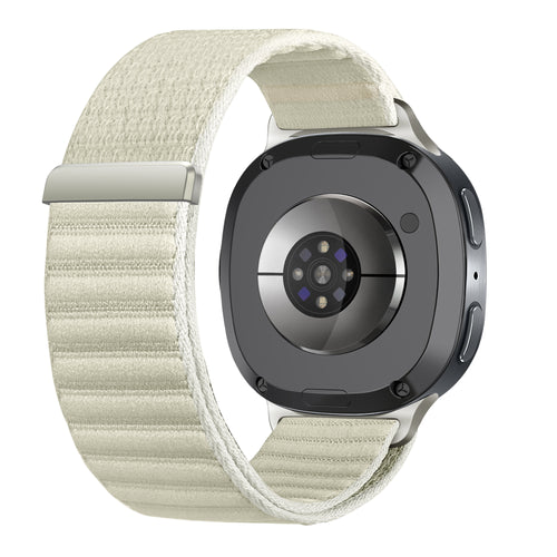 Samsung Galaxy Watch 8 - 44mm Wave Nylon Strap (Starlight)