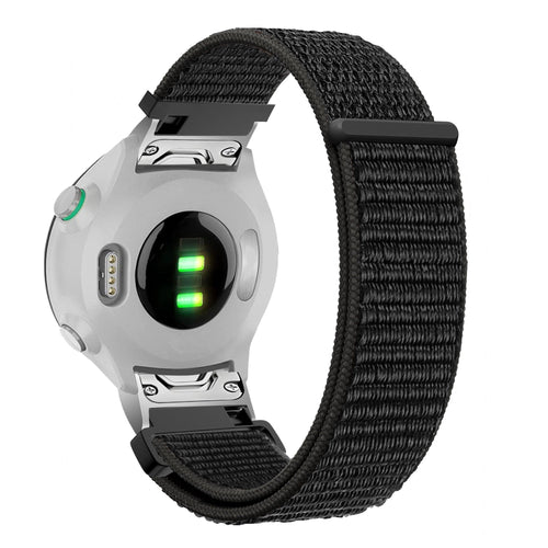 Bandz Garmin Quatix 8 - 47mm Nylon Loop Strap (Black)