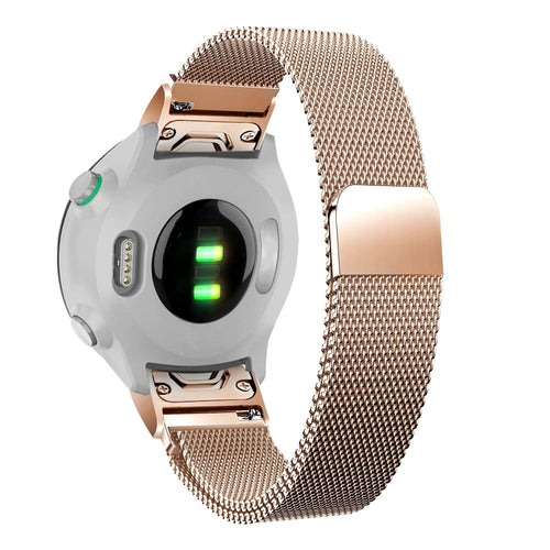 Bandz Correa milanesa Loop Garmin Approach S70 - 42mm (rosa dorado)