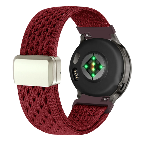Bandz Garmin Approach J1 Vintage Nylon Strap (Wine Red)