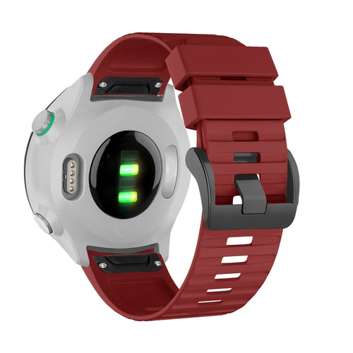 Bandz Correa silicona con hebilla Garmin Approach S70 - 47mm (rojo)
